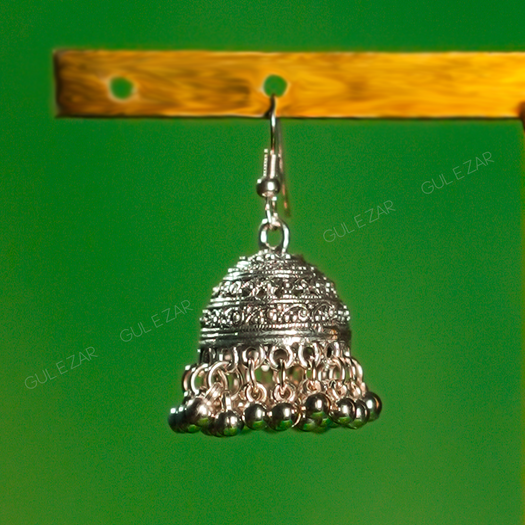 Eternal Silver Jhumka