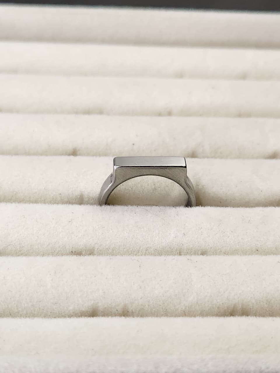 Silver Minimalist Bar Ring