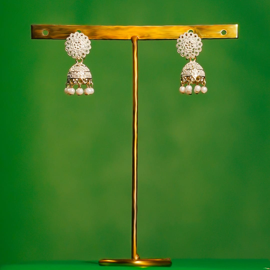 Pearl Bloom Jhumka