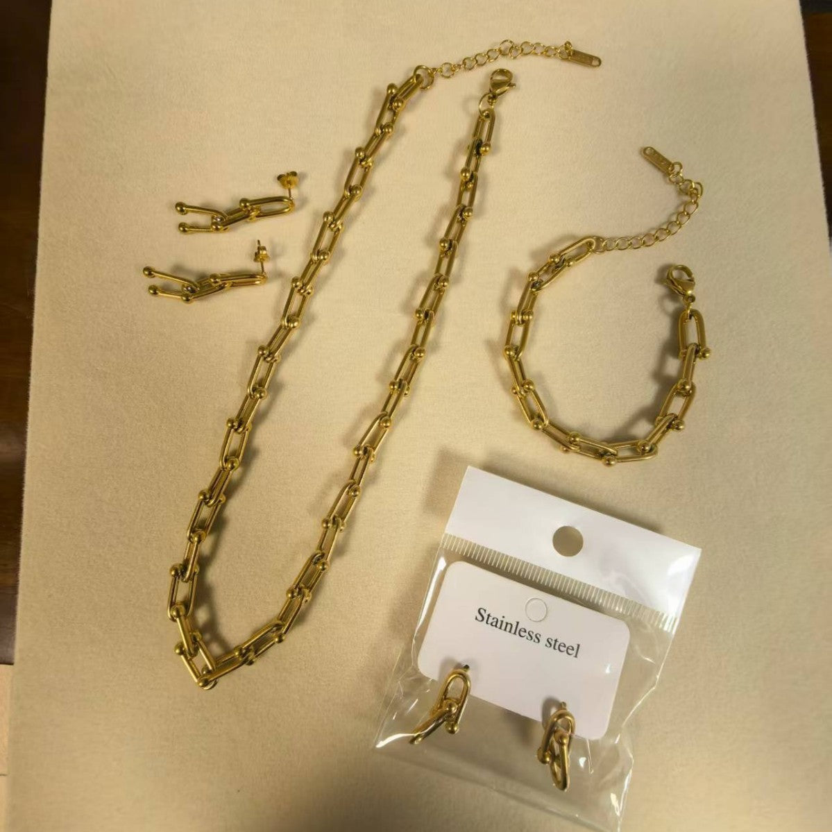 Gold Tiffany Stainless Steel Necklace – Original Jewelry