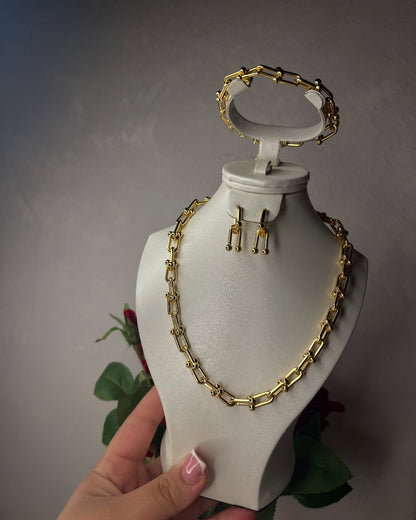 Gold Tiffany Stainless Steel Necklace – Original Jewelry