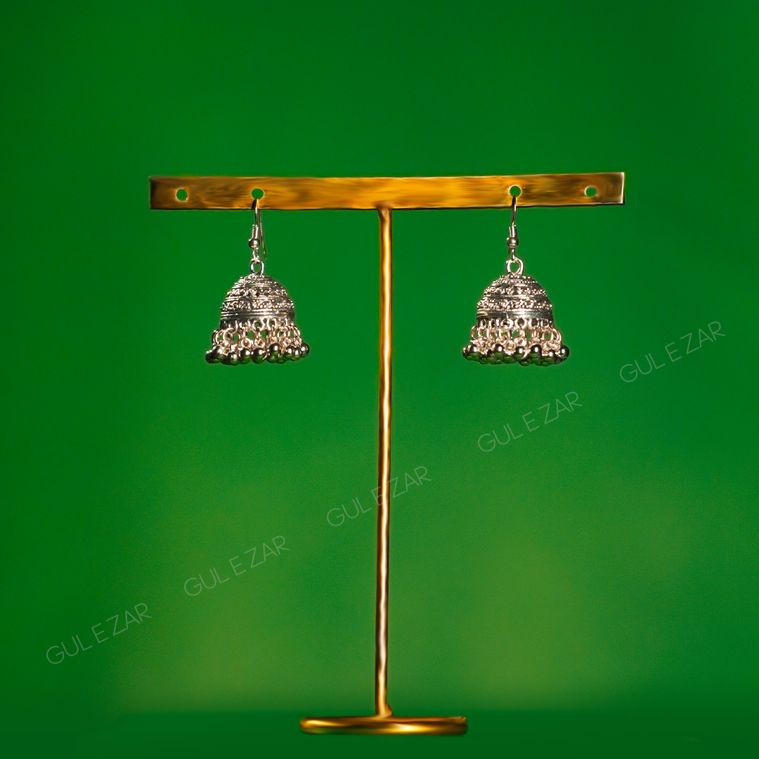 Eternal Silver Jhumka