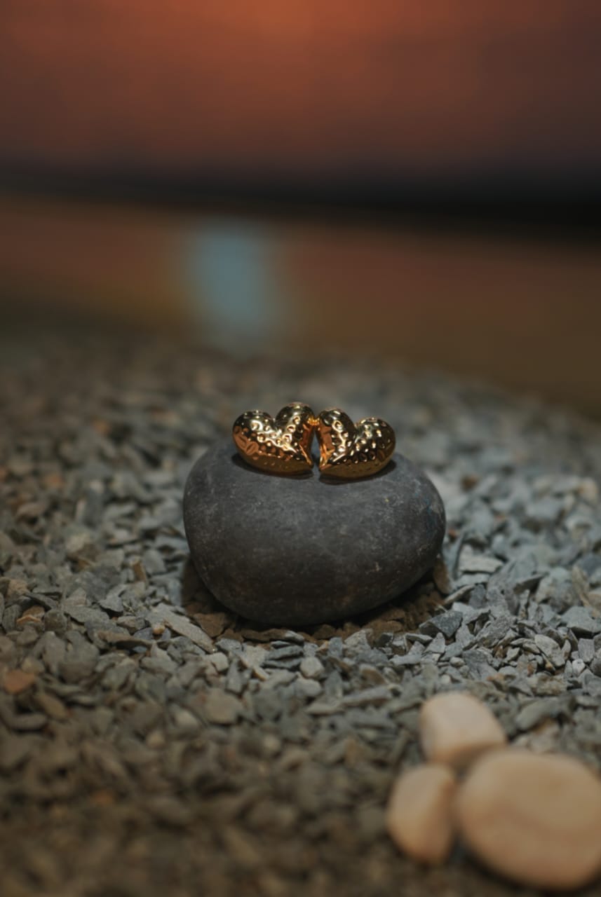 Golden Heartbeat Hoops