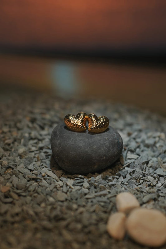 Golden Heartbeat Hoops