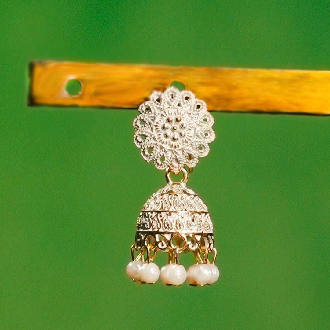 Pearl Bloom Jhumka