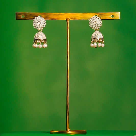 Pearl Bloom Jhumka